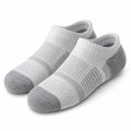 Calzini sportivi alla caviglia 39-42 in maglia bianco/grigio traspiranti
