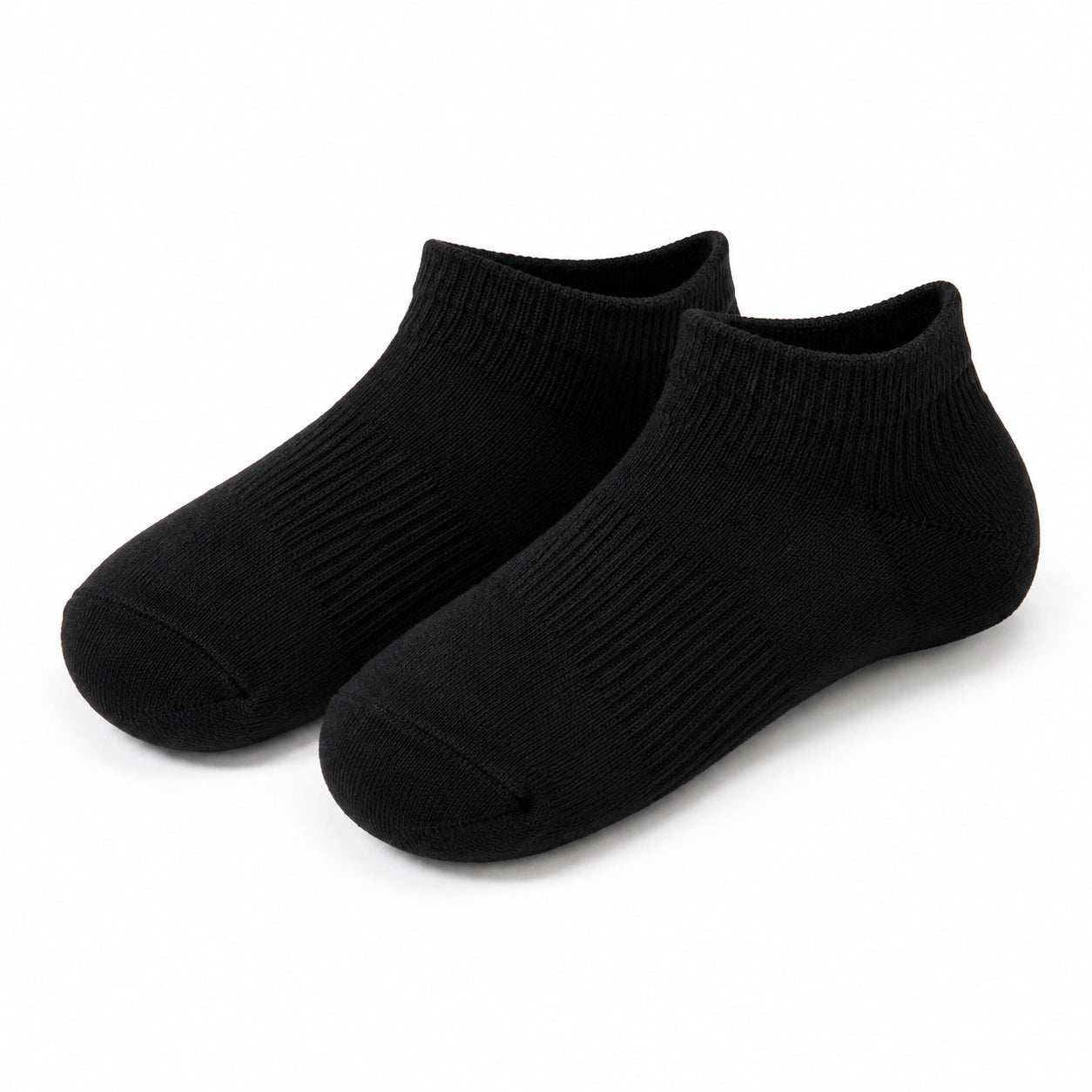 Calzini alla caviglia 43-46 in maglia neri - stile essenziale
