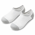 Calze basse 35-38 in tessuto a maglia bianco/grigio per uso quotidiano stile minimal