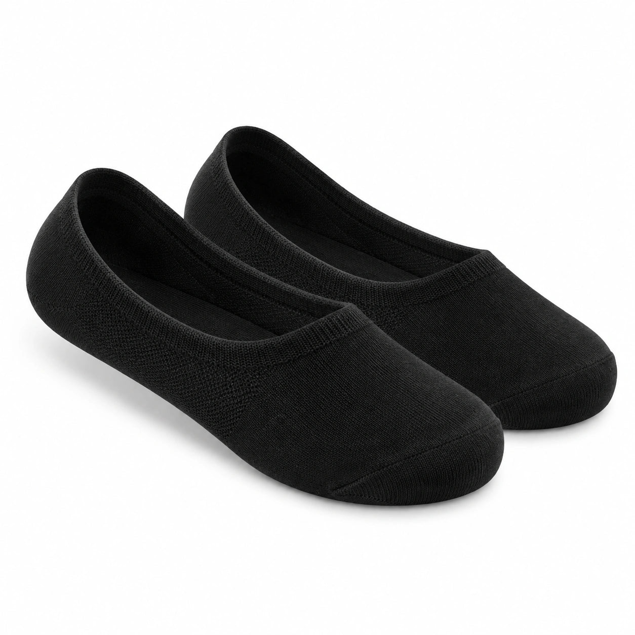 Calzini invisibili 39-42 in tessuto nero - stile ballerina per scarpe basse