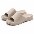 Ciabatte slide 38/39 in EVA beige - leggere con suola sagomata
