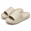 Ciabatte da bagno 42/43 in schiuma sintetica beige con suola antiscivolo
