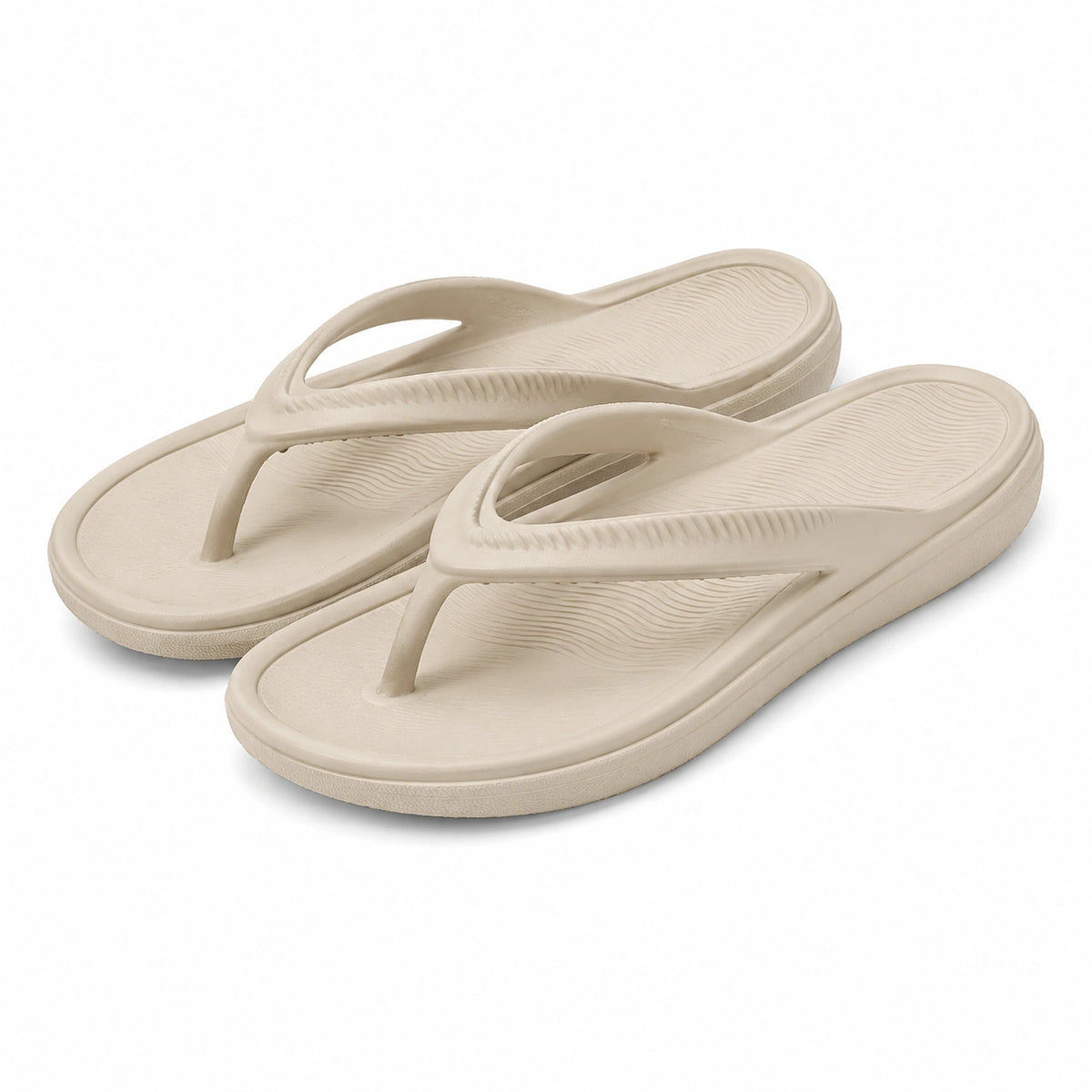 Infradito 36/37 in EVA beige - leggere con suola sagomata